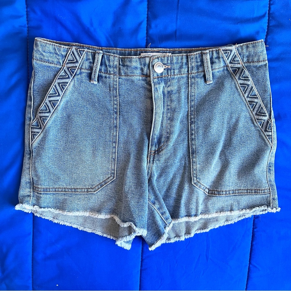 KNOX ROSE Blue Denim Jean Shorts 8